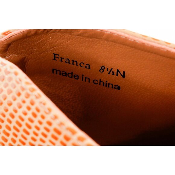 J. Renee Franca Mule Heels Faux Snakeskin Women's Sz 8.5N Shoes - Picture 11 of 15